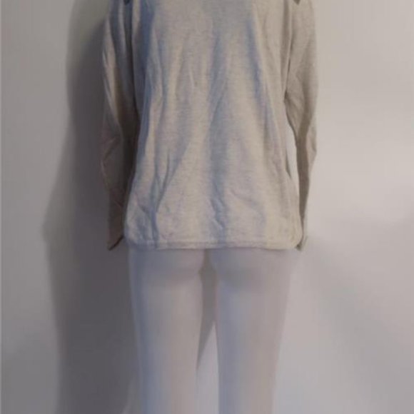 Womens Lisa Todd Gray Blue Hearts Cotton Cashmere Knit Sweater M - Picture 2 of 8